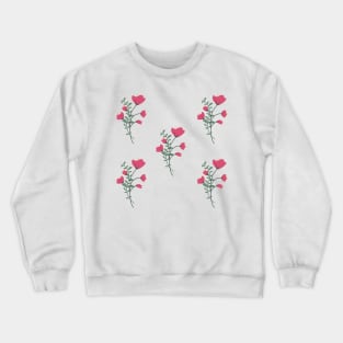 Pink floral pattern design Crewneck Sweatshirt